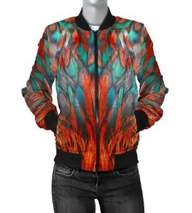 Veste universitaire légère de haute qualité pour les femmes conception de logo personnalisé impression complète Style Letterman décontracté imperméable rue - Product Image 1