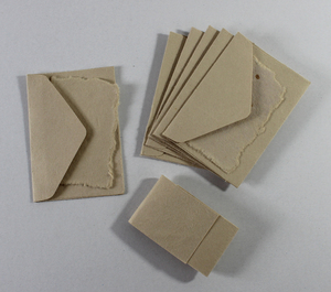 High Quality Customizable Stationery <b>Set</b> 250 Gsm Deck Led Edge Card With Matching Envelop Recycled Handmade Paper - Product Image 3