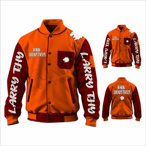 Best Manufacturer Made Eco-Friendly Breathable Men Letterman Winter Jacket With <b>Stand</b> Collar And Front Logo Customizable Colors - Product Image 6