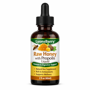 Miel Cruda Lyonsbarry con Propóleo Líquido, Suplemento de Abeja Antioxidante para el Apoyo Inmunológico y Digestivo, 50 ml, Proveedor OEM - Product Image 1
