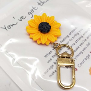 Sunflower Keychain Alloy Plastic Gift <b>Accessory</b> Daily Use for ages 14 and up. - Product Image 5