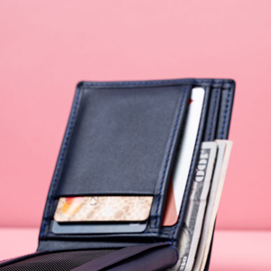 Leather <b>Wallet</b> Men Blocking Slim Bifold Durable Genuine Leather <b>Long</b> Polyester for Business Professionals Wholesale - Product Image 4