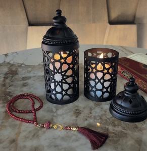 Latest Ramadan Tabletop Home Decorations Round Metal Container Shape Moroccan <b>Candle</b> <b>Holder</b> <b>Lantern</b> - Product Image 5
