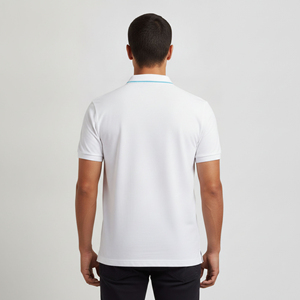 Chemise décontractée pour homme, coupe ample, manches courtes, logo brodé, style hip-hop, personnalisable, 100 % coton tricoté respirant - Product Image 5