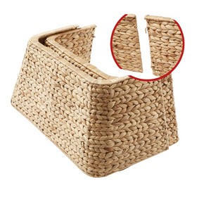 Eco Friendly Water Hyacinth <b>Christmas</b> <b>Tree</b> Collar Square <b>Tree</b> <b>Base</b> Cover Rustic <b>Christmas</b> Decoration - Product Image 2