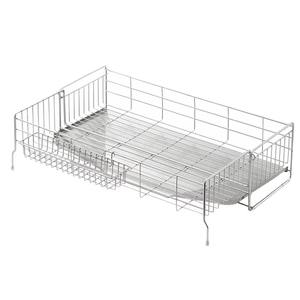 Escurridor de platos metálico de alta calidad para cocinas domésticas, escurridor resistente con alambres metálicos gruesos para mayor durabilidad. - Product Image 3