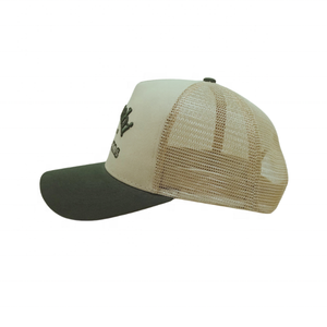 Gorra de béisbol bordada personalizada de impuestos bajos de fábrica, gorras Snapback de camionero de dos tonos de 5 paneles, logotipo personalizado ODM OEM, Béisbol de ala curva - Product Image 3