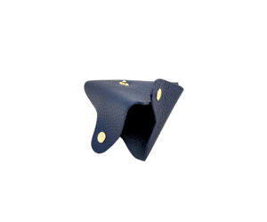Porte-monnaie triangulaire minimaliste en cuir souple italien Castello, pochette utilitaire haut de gamme, doublure en polyester, plusieurs couleurs, portefeuille - Product Image 3