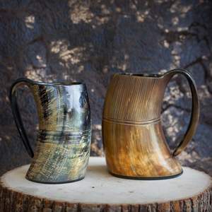 Tazas de cuerno artesanales para preservar la cultura con detalles cuidadosos, cuerpo robusto y una experiencia auténtica - Product Image 3