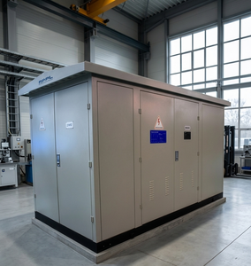 สถานีไฟฟ้าขนาดกะทัดรัดแบบระบายความร้อนด้วยน้ำมัน 1000 kVA มาตรฐาน IEC IEEE 20kV 400V ขดลวดทองแดง พร้อมส่วนประกอบ HT LT ยี่ห้อดัง - Product Image 3
