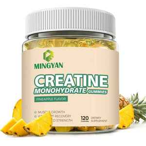Gommose di Creatina Monoidrato Senza Zucchero con Collagene e <span class=keywords><strong>BCAA</strong></span> - Integratore Vegano per lo Sviluppo Muscolare e il Recupero - Product Image 1