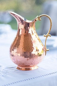 Ustensiles de cuisine artisanaux en cuivre, carafe à eau en cuivre pur, carafe 100% cuivre, carafe en cuivre de qualité alimentaire, carafe ayurvédique pour le stockage de l'eau, bienfaits pour la santé - Product Image 2