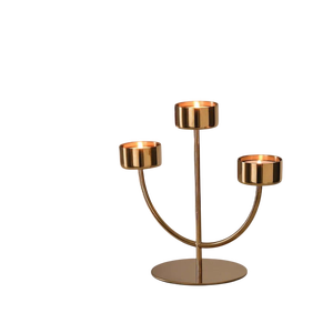 Porte-bougie en métal doré pour sapin de Noël avec étoile en sommet, support pour bougie chauffe-plat, pour décoration de Noël rustique et primitif à la maison - Product Image 5