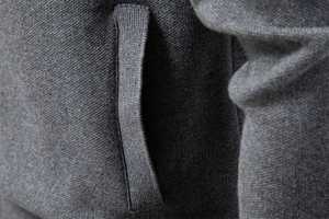 Cárdigan de punto con cuello y cremallera completa para hombre – Elegante suéter con cremallera para otoño e invierno, perfecto para usar en capas y para el día a día - Product Image 5