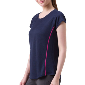 เสื้อยืดผู้หญิงสีพื้นน้ำหนักเบา ขายส่ง คุณภาพสูง เสื้อยืดลำลองผู้หญิง ดีไซน์ล่าสุด - Product Image 3