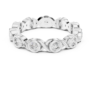 Anillo de Plata 925 con Moissanita, Piedra Ovalada con Engaste de Bisel, Anillo de Boda para Mujer, Joyería Minimalista - Product Image 2