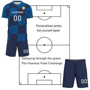 ชุดฟุตบอลคุณภาพดีที่สุด พิมพ์ลายแบบซับลิเมชั่น MOQ ต่ำ ดีไซน์ล่าสุด ชุดกีฬาฝึกซ้อม ชุดฟุตบอล - Product Image 5