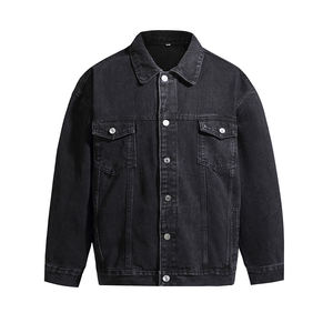 Blousons en jean surdimensionnés pour hommes, personnalisables, haute qualité, faible MOQ, grande taille, coupe droite, séchage rapide, respirants, hiver - Product Image 4