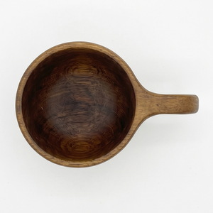 Taza de Café de Madera de Estilo Nórdico Rústico, Ergonómica, con Asa Abierta Curvada, Ecológica, para Camping y Viajes, de Madera de Teca Natural de Alta Calidad - Product Image 4