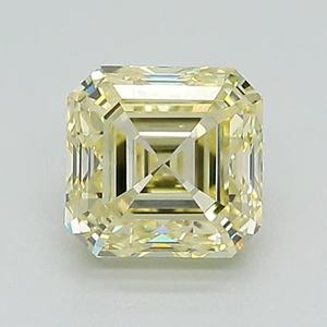 Diamante CVD Cultivado en Laboratorio, Corte Asscher, Amarillo Intenso de Lujo, 2.01CT, Certificado IGI, Pulido a Mano, para Joyería - Product Image 1