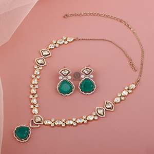 Tushi Polki Necklace Set-Fine Jewelry Set - Product Image 1