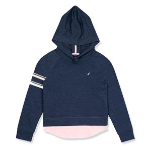 เสื้อฮู้ดครอปแขนยาวสำหรับผู้หญิง คอกว้างลึก แบบสวมหัว - Product Image 5