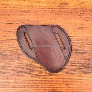 Nuevo diseño de la cubierta del cuchillo de cuero mecanizado a mano al aire libre para cuchillo plegable Venta caliente elegante cubierta del cuchillo - Product Image 4