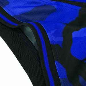 Custom Sublimated Basketball Jersey Set Blue Camouflage Sleeveless Moisture Wicking Unisex Adult <b>Athletic</b> Fit - Product Image 5