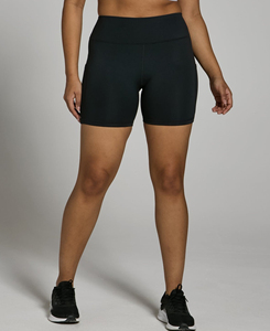 Shorts de yoga tricotés taille haute pour femmes, couleur unie, respirants, taille élastique, en Spandex et Polyester, coupe sportive, prix abordable, faible MOQ - Product Image 3