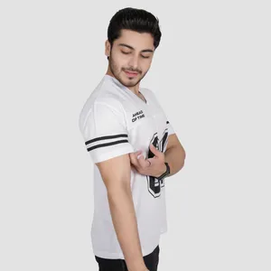 Camiseta de Fútbol Blanca con Cuello en V para Hombre, Manga Larga, Número 01, Impresión Digital, Transpirable, 100% Poliéster, Antibacteriana, Secado Rápido, Anti-UV - Product Image 2