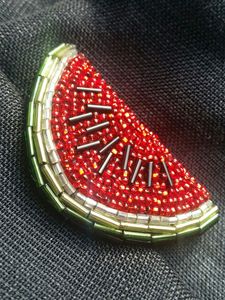 Handmade Embroidered Beaded Brooch Elegant Fashion Pin <b>for</b> Coats <b>Hats</b> and Bags Unisex <b>Wedding</b> - Product Image 6
