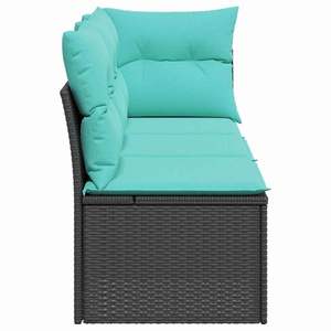 โซฟาสวนหวายเทียมสีดำ ขนาด 67.72 x 24.41 x 27.17 นิ้ว - Product Image 5