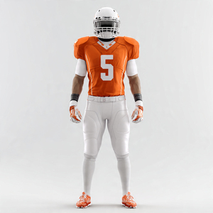 Tenues de football américain camouflage de haute qualité avec impression du nom de l'équipe, ensemble maillot et pantalon de football américain, uniforme de football pour jeunes par sublimation - Product Image 5