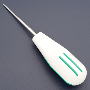 Élévateur dentaire droit de 2 mm pour extraction, instrument de 16,5 cm avec manche en plastique, lame fine et tranchante, coupe-ligament parodontal - Product Image 1