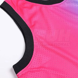 Maillot de basket en mesh, design unique, prix abordable, vêtements de sport d'été, couleur et logo personnalisés, haute qualité, séchage rapide, écologique - Product Image 4