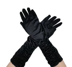 Guantes Largos de Satén Plisado, Elegantes y Sensuales, para Bodas, Ópera, Fiestas y Eventos Nocturnos - Product Image 3