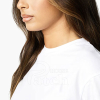 T-shirt court d'été pour femme 100% coton respirant anti-plis séchage rapide coupe ajustée style décontracté