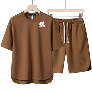 DUBBIX INDUSTRIES - Conjunto de Dos Piezas de Camiseta y Pantalones Cortos de Poliéster/Algodón de 280 g/m² con Logotipo Personalizado, Estilo Urbano para Hombre, OEM - Product Image 1