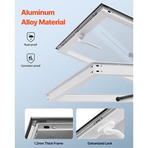 Finestra di Servizio in Lega di Alluminio 36x36 Pollici per Food Truck, Angolo di 85 Gradi, Marca Awni - Product Image 5