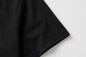 Black <b>Men's</b> Short Sleeve T <b>Shirt</b> 100% Cotton Crew Neck Casual Summer Tee Custom Logo Streetwear Top - Product Image 6
