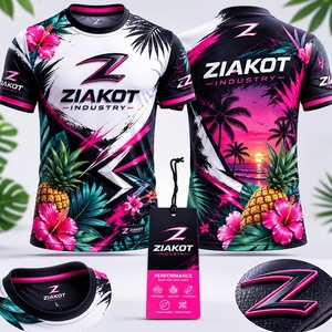 เสื้อยืด ZIAKOT รุ่นใหม่ ดีไซน์พิเศษสำหรับผู้ชาย สีเขียว-ขาว รุ่น Performance - Product Image 6