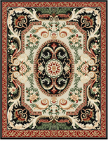Tapis de salon personnalisé, marron turquoise, motif floral, tufté à la main, antidérapant