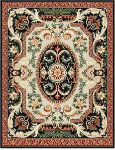 Tapis de salon personnalisé, marron turquoise, motif floral, tufté à la main, antidérapant - Product Image 5