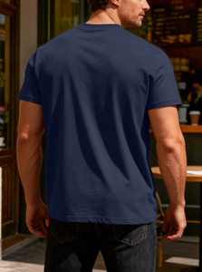 Camiseta de Verano para Hombre, Cuello Redondo, Tejido Waffle 100% Poliéster, Holgada, Informal, Transpirable, Lisa, 200g, Anti-Pilling, Anti-Encogimiento, OEM - Product Image 6