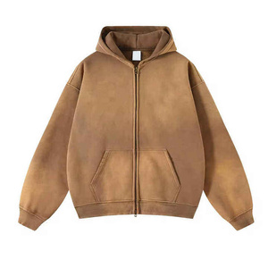 Sudadera con Capucha de Algodón Puro, Estilo Único, Lavado Ácido, Fabricación Profesional, Precio al por Mayor RTS, Modelo AI-HD-17 - Product Image 5