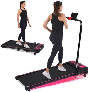 Tapis Roulant Pieghevole da Ufficio Domestico Sotto Scrivania 2.5HP 0.5-7.5MPH Capacità 300LBS Inclinazione 0.5 Portatile e Salvaspazio - Product Image 2