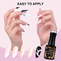 Nouvelles idées de produits : Bouteille de 15 ml de résine pour manucure, lampe LED, style français, vernis à ongles UV en gel pour salon et DIY