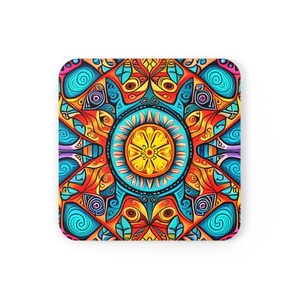 Sous-verres de luxe faits main en résine écologique avec incrustations d'os, couleurs personnalisées, en bois d'acacia, 10 cm, Artizon – Qualité supérieure - Product Image 6