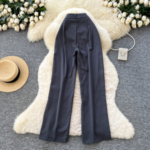 Pantaloni Casual a Gamba Larga Autunno 2025, Pantaloni Stampati a Vita Alta per Donne, Pantaloni da Esterno per Ragazze, Vendita all'Ingrosso - Product Image 4