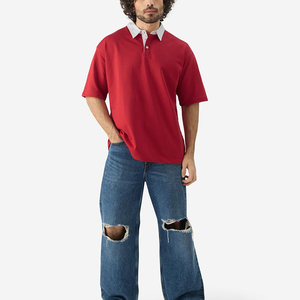 Nouveau Polo Homme Personnalisé de Haute Qualité pour le Golf, Séchage Rapide, avec Poche, Manches Courtes, en Polyester et Coton, Idéal pour l'Été - Product Image 1